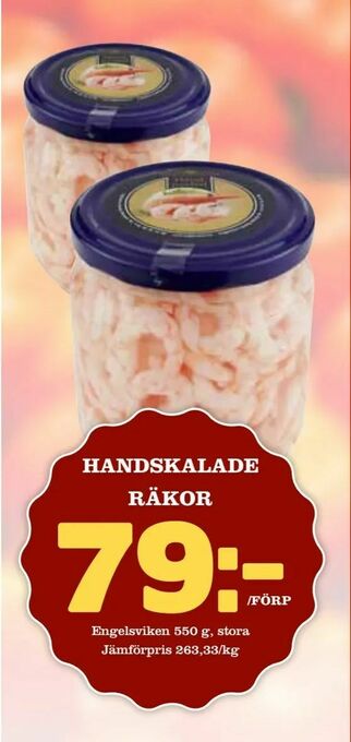 Nya Pulsen Handskalade räkor erbjuda