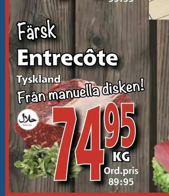 Supergrossen Entrecôte erbjuda