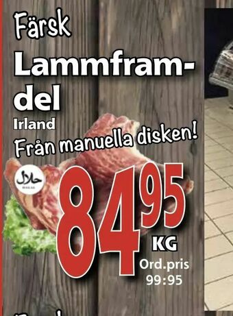 Supergrossen Lammframdel erbjuda
