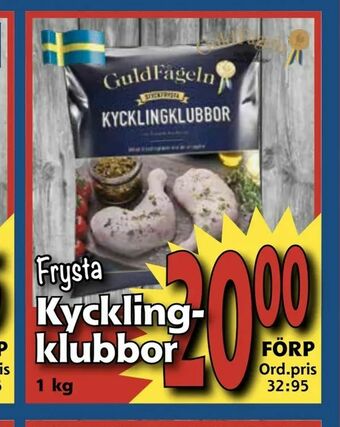 Supergrossen Kyckling klubbor erbjuda