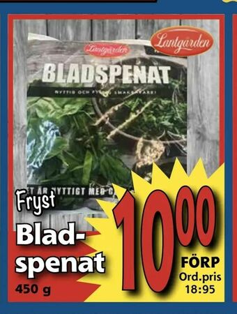Supergrossen Blad- spenat erbjuda