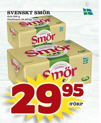 Supergrossen Svenskt smör erbjuda