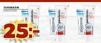 Supergrossen Tandkräm erbjuda