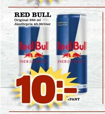 Supergrossen Red bull erbjuda