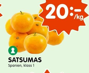 Tempo Satsumas erbjuda