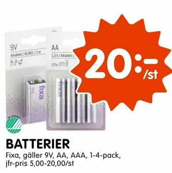 Tempo Batterier erbjuda