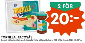 Tempo Tortilla, tacosås erbjuda