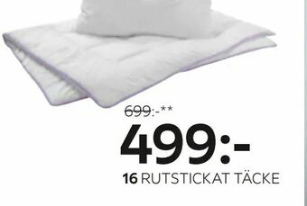XXXLutz Rutstickat täcke erbjuda