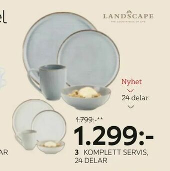 XXXLutz Komplett servis, 24 delar erbjuda