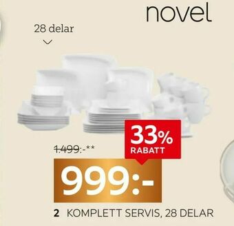 XXXLutz Komplett servis, 28 delar erbjuda