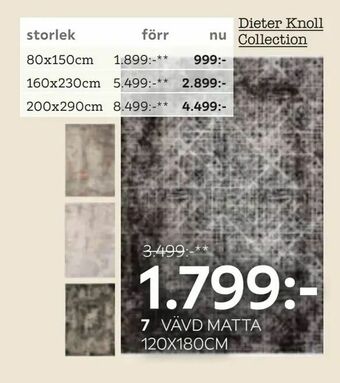 XXXLutz Vävd matta 120x180cm erbjuda
