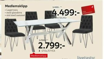 XXXLutz Stol/styck erbjuda