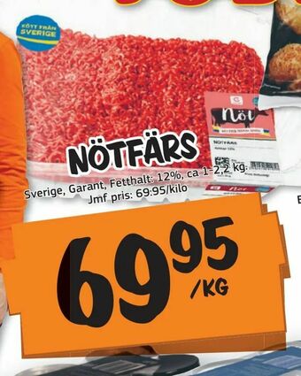 Bazaar Food market Nötfärs erbjuda