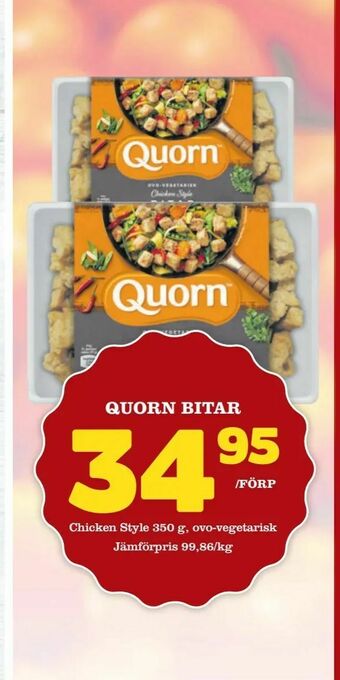minmatbutik Quorn bitar erbjuda
