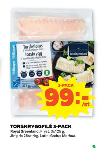 Stora Coop TORSKRYGGFILÉ 3-PACK erbjuda