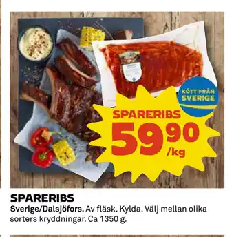 Coop SPARERIBS erbjuda