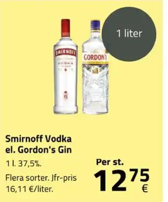 Fleggaard Smirnoff Vodka el. Gordon's Gin erbjuda