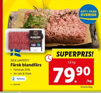 Lidl Färsk blandfärs erbjuda