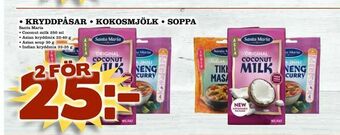 kryddpåsar • kokosmjölk • soppa