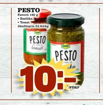 Nya Pulsen Pesto erbjuda