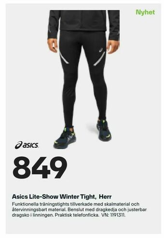 XXL Asics Lite-Show Winter Tight, Herr erbjuda