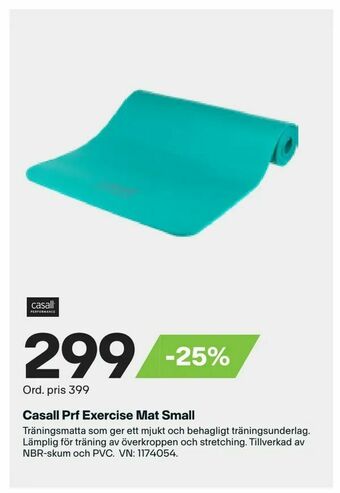 XXL Casall Prf Exercise Mat Small erbjuda