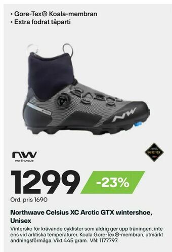 XXL Northwave Celsius XC Arctic GTX wintershoe, Unisex erbjuda