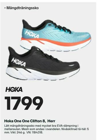 Hoka One One Clifton 8, Herr