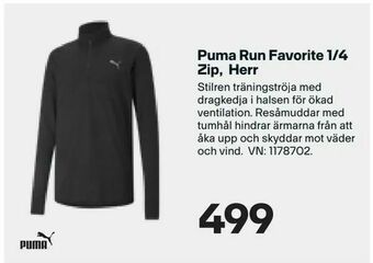 XXL Puma Run Favorite 1/4 Zip, Herr erbjuda