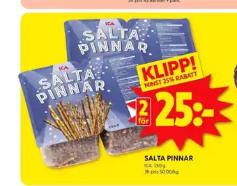 ICA Kvantum Ica salta pinnar erbjuda