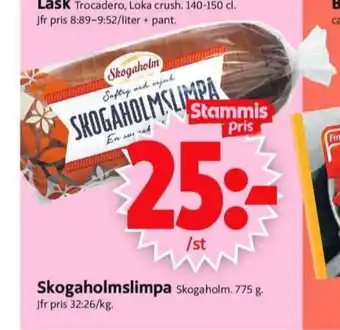 ICA Supermarket Skogaholmslimpa erbjuda