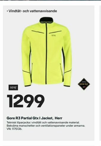 XXL Gore R3 Partial Gtx I Jacket, Herr erbjuda