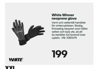 XXL White Winner neoprene glove erbjuda