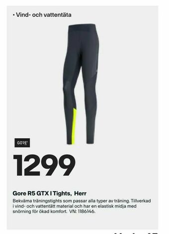 XXL Gore R5 GTX I Tights, Herr erbjuda
