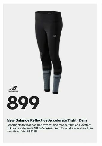XXL New Balance Reflective Accelerate Tight, Dam erbjuda