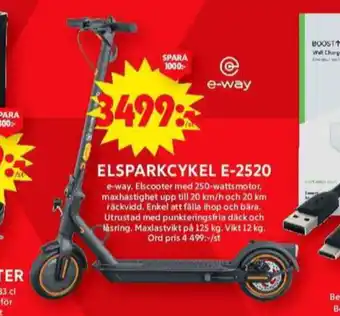 ICA Maxi E-way el-kickscooter erbjuda