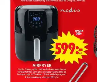 ICA Maxi Nedis airfryer erbjuda