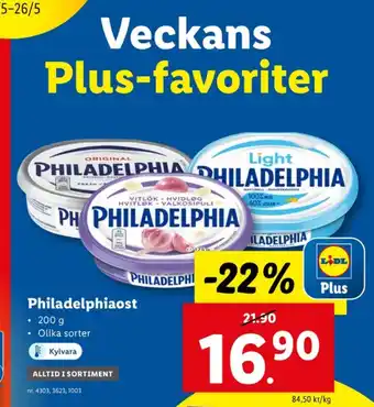 Lidl Philadelphia färskost erbjuda