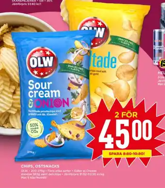 Willys Olw chips saltade erbjuda