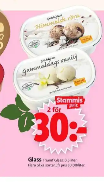 ICA Supermarket Triumf gräddglass erbjuda