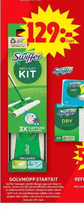 ICA Maxi Swiffer mopp erbjuda