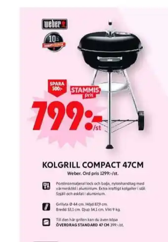 ICA Maxi Weber klotgrill erbjuda