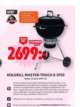 ICA Maxi Weber klotgrill erbjuda