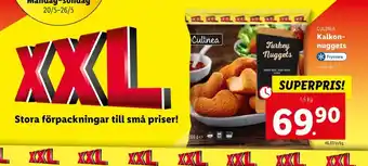 Lidl Culinea kalkonnuggets erbjuda