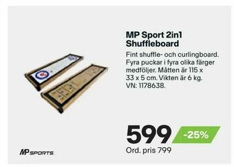 MP Sport 2in1 Shuffleboard