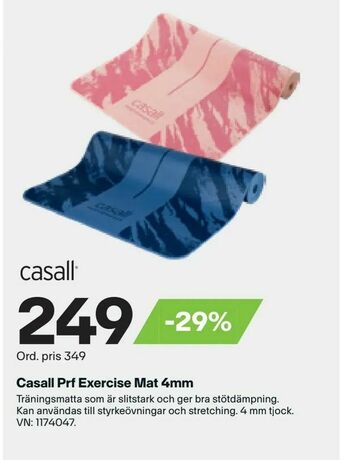 Casall Prf Exercise Mat 4mm
