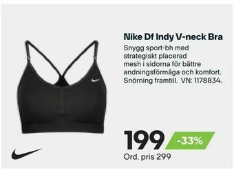 XXL Nike Df Indy V-neck Bra erbjuda