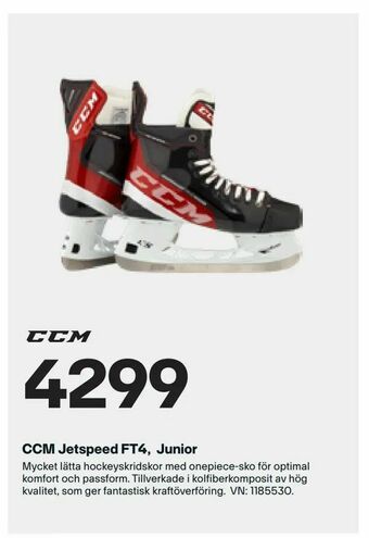 XXL CCM Jetspeed FT4, Junior erbjuda