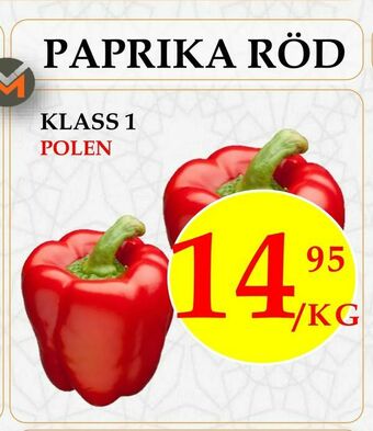 Matmixen Paprika röd erbjuda