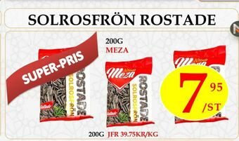 Matmixen Solrosfrön rostade erbjuda